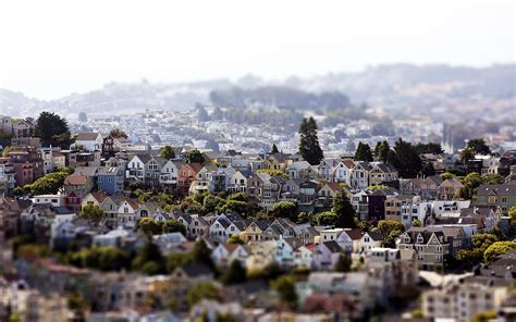 San Francisco Tilt Shift Cityscape House Wallpaper Resolution