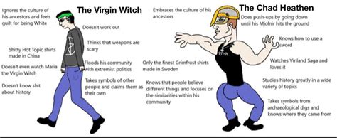 Virgin Witch Vs Chad Heathen Virginvschad