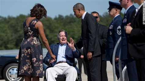 Bush 41 Greets Obamas In Houston Cnn Political Ticker Blogs