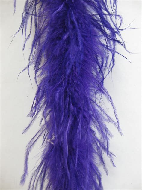 Ostrich Feather Boa Ch 1107 Purple 2500 Eeagal Trimming
