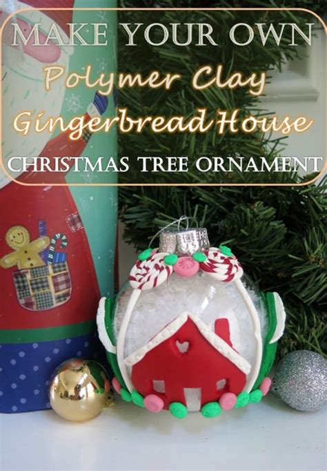 Diy Polymer Clay Gingerbread House Ornament Feltmagnet