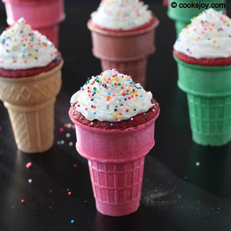 Cooks Joy Ice Cream Cone Cupcakes