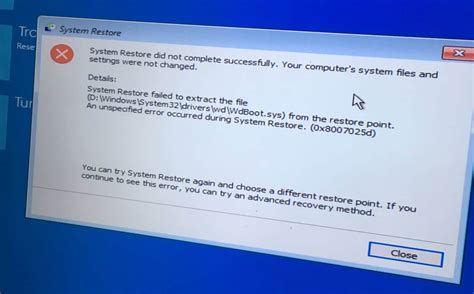 Fix System Restore Did Not Complete Successfully Error 0x80070005 On