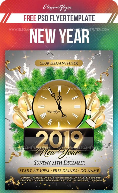 New Year Promotional Flyer Mockup Download Free Designhooks