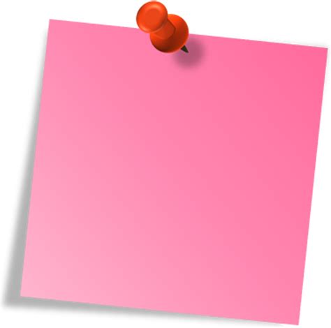 Note Paper Post It Png