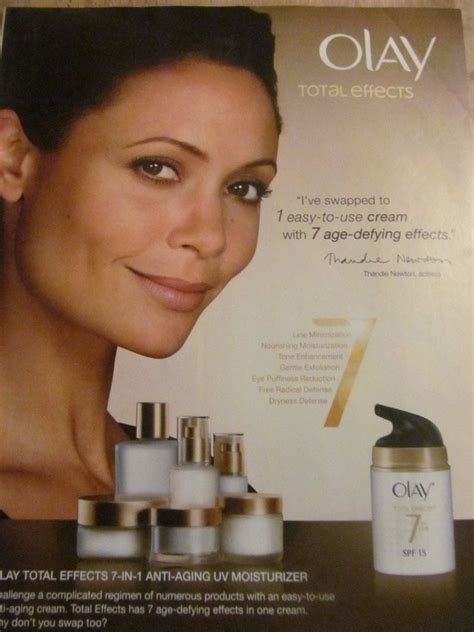 Thandie Newton Olay Total Effects Moisturizer Full Page Print Ad