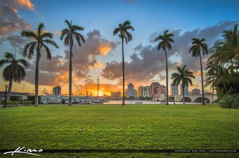 West Palm Beach Sunset Palm Beach Island Hdr Photography By Captain Kimo