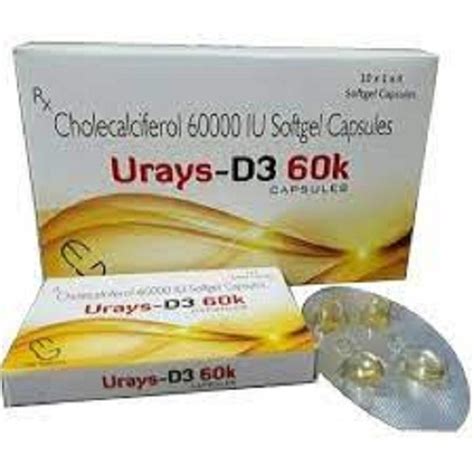 Urays D3 60k Cholecalciferol 60000 Iu Softgel Capsules Cool And Dry