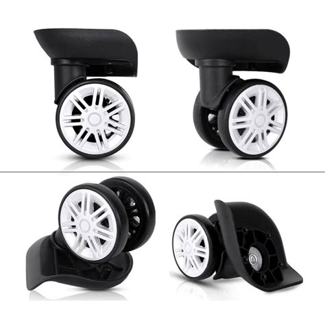 2pcs Nylon Swivel Suitcase Luggage Caster Replacement Wheels For Travel