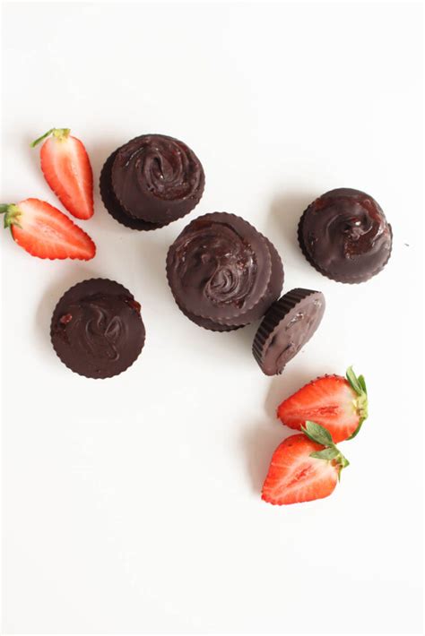 Strawberry Filled Chocolate Cups The Wheatless Kitchen