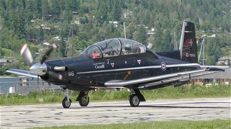 Royal Canadian Air Force Ct 156 Harvard Ii Takeoff Youtube