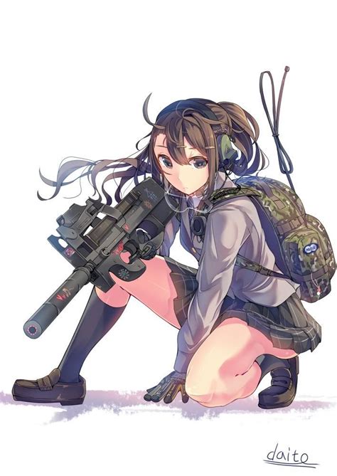 daito on Combat Girls 銃 イラストアニメの女の子リトルアーモリー