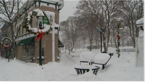 Upwards Of 20 Inches Of Overnight Snow Slams Petoskey Michigan