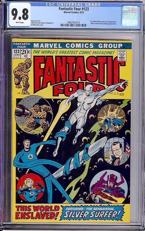 Fantastic Four 123 Cgc 98 W Auction Pedigree Comics