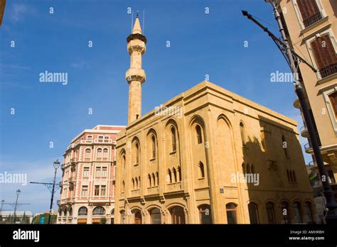 Renovated Old Mosque In Downtown Area Beirut Lebanon Stock Photo Alamy