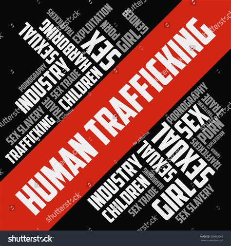Human Trafficking Vector Template Stock Vector Royalty Free 359093063 Shutterstock