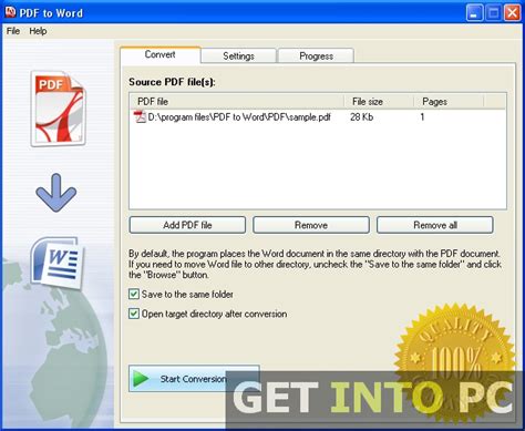 Preview for converting pdf to flipping book: Quick-PDF PDF To Word Converter Free Download