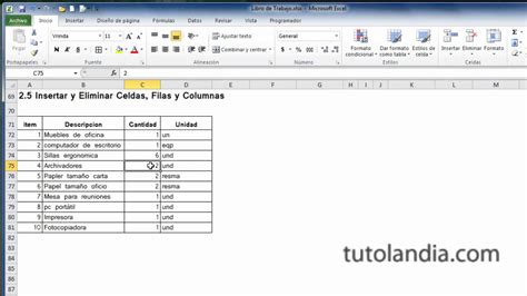 Excel Basico Insertar Y Eliminar Celdas Filas Y Columnas 33264 Hot