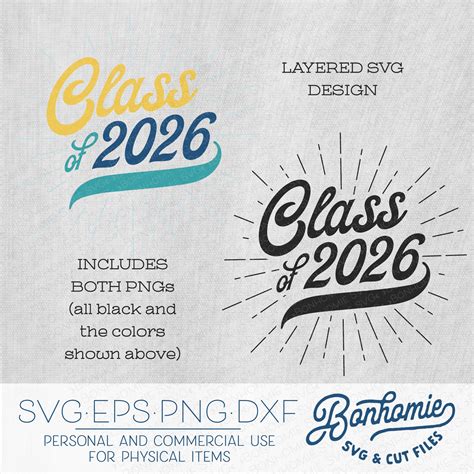 Class Of 2026 Svg Senior 2026 Svg 2026 Graduate Svg 8th Grade
