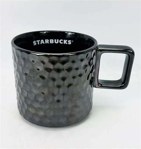 Starbucks Coffee Mug 2019 Limited Edition Glossy Gunmetal Black 12oz