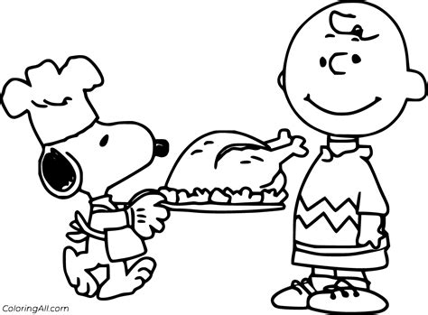 Thanksgiving Cartoons Coloring Pages (12 Free Printables) - ColoringAll