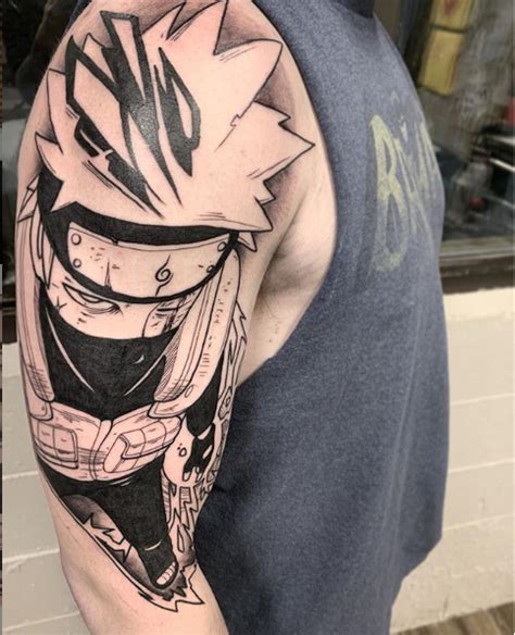 Kakashi To Start My Naruto Themed Sleeve By Dan Mason At Omkara Tattoo