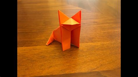 How To Make An Origami Fox Youtube