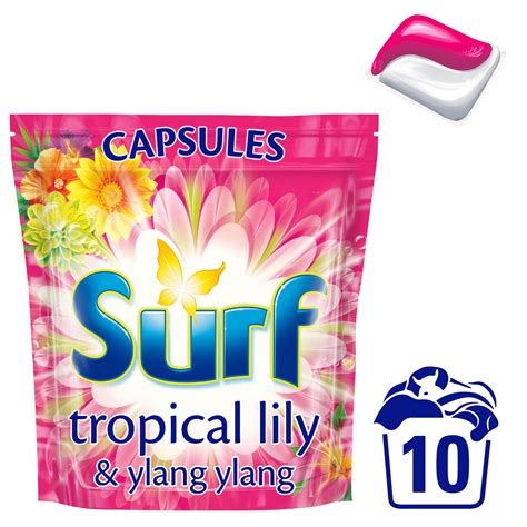 Surf Tropical Lily Washing Capsules 10 Pc Washing Capsules And Tablets