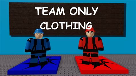 Team Only Clothing Roblox Studio Youtube