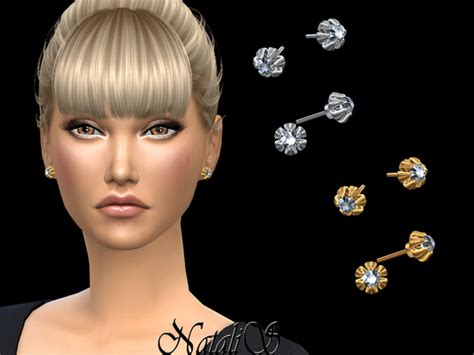 6 Prong Diamond Stud Earrings By Natalis At Tsr Sims 4 Updates