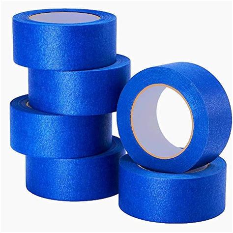Lichamp 6 Piece Blue Painters Tape 2 Inches Wide Masking Painters