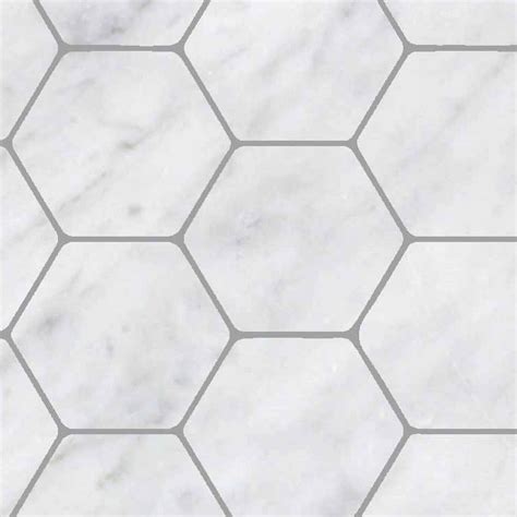 Hexagonal White Marble Floor Tile Texture Seamless 1 21126