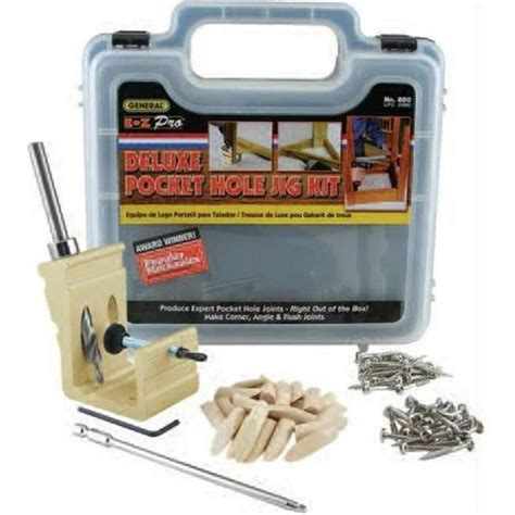 General Tools 850 Ez Pro Deluxe Pocket Hole Jig Kit