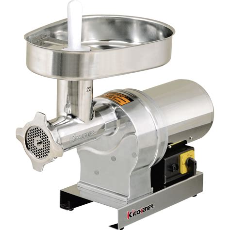 Kitchener Electric Meat Grinder — 22 Stainless Steel 1 Hp Electric