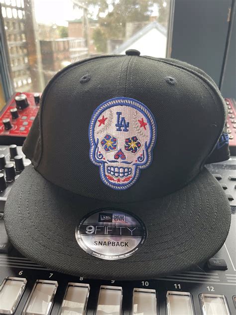 New Era New Era Los Angeles Dodgers Sugar Skull Day Of Dead Hat
