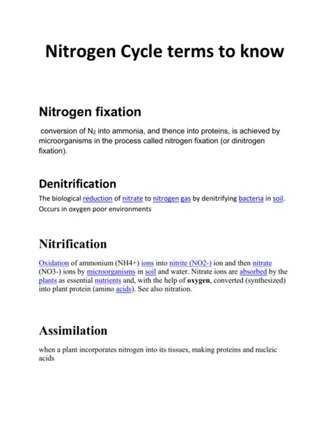 Conversion Of N 2 Into Ammonia And Thence Into Proteins Is