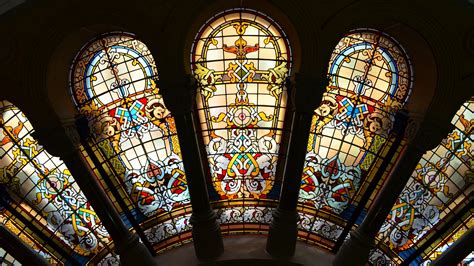 Stained Glass Windows In The Qvb Sydney Australia By Lonewolf6738