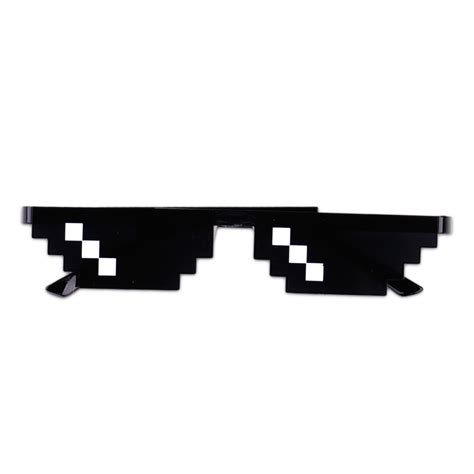 Mosaik Pixel Brille Deal With It 8 Bit Sonnenbrille Thug Life Glasses Schwarz Ebay