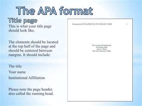 The Apa Format Eastern Florida State College
