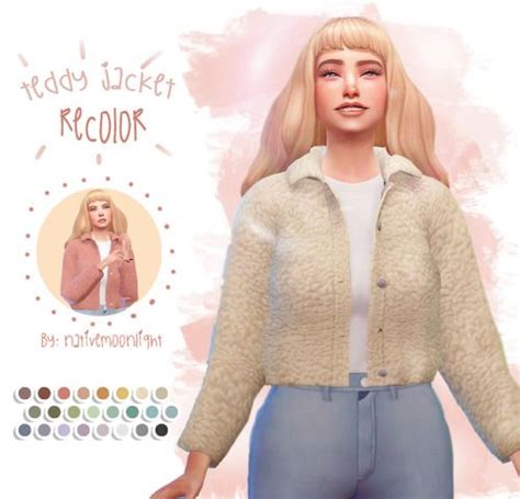 Nativemoonlight Teddy Jacket Recoloryou Need The Mesh Sims 4