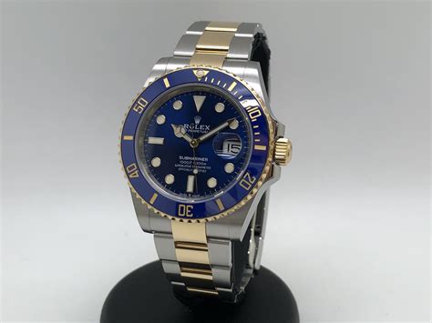 Rolex Submariner Date Blue Dial 41mm Stainless Steel 18k Yellow Gold