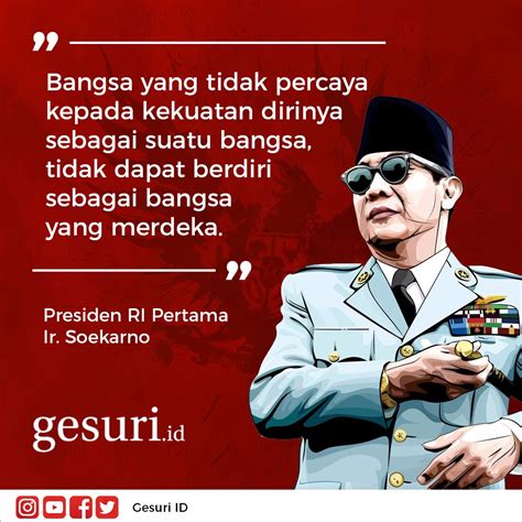 Pesan Perjuangan Pahlawan Nasional Ir Soekarno
