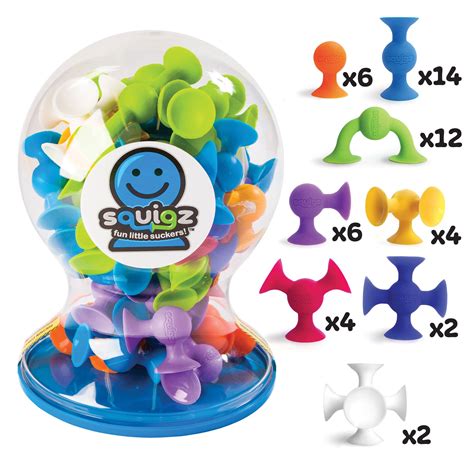 Fat Brain Toys Squigz Deluxe 50 Piece Set Buy Online In Uae Toys