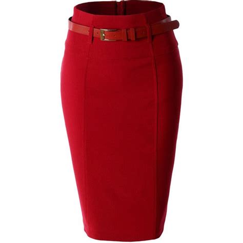 le3no womens high waisted midi skirt skirts midi high waisted red midi skirt red high
