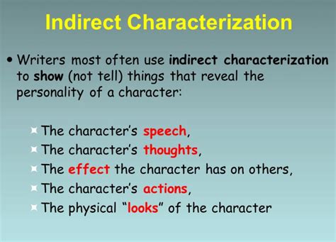 What Is Indirect Characterization? Examples - Get Education