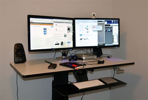 The full desk quickly adjusts from sitting to standing with plenty of workspace to manage a workday that moves. Ergotron WorkFit-D Review: Nearly Perfect Sit-Stand Desk