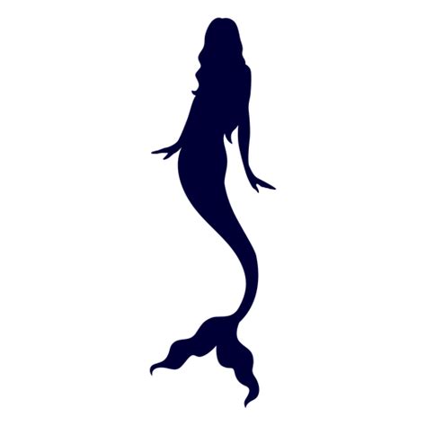 Mermaid Aquatic Creature Silhouette Transparent Png And Svg Vector File