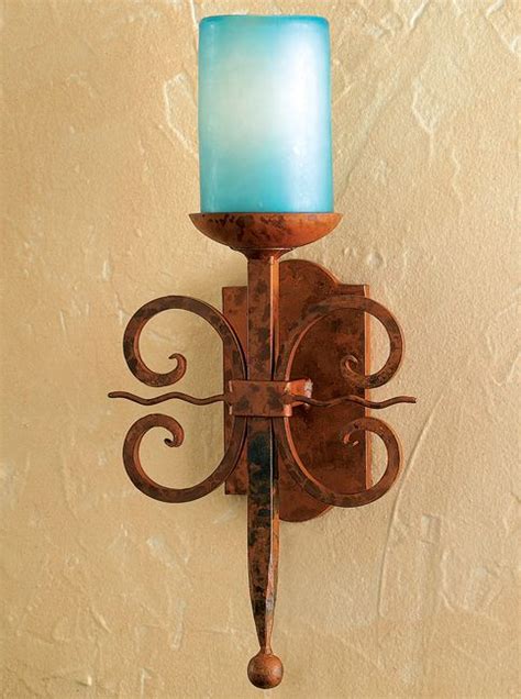 Rustic Scroll Single Wall Sconce Sconces Rustic Wall Sconces Rustic