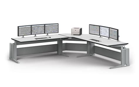 Esd Double Workstation Control Room Consoles Aes Oscar Electric Height