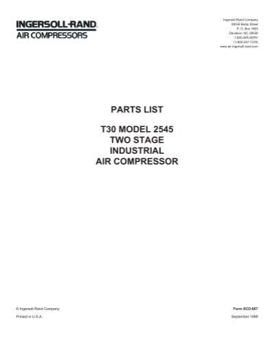 Air Compressor T30 Wiring Diagram